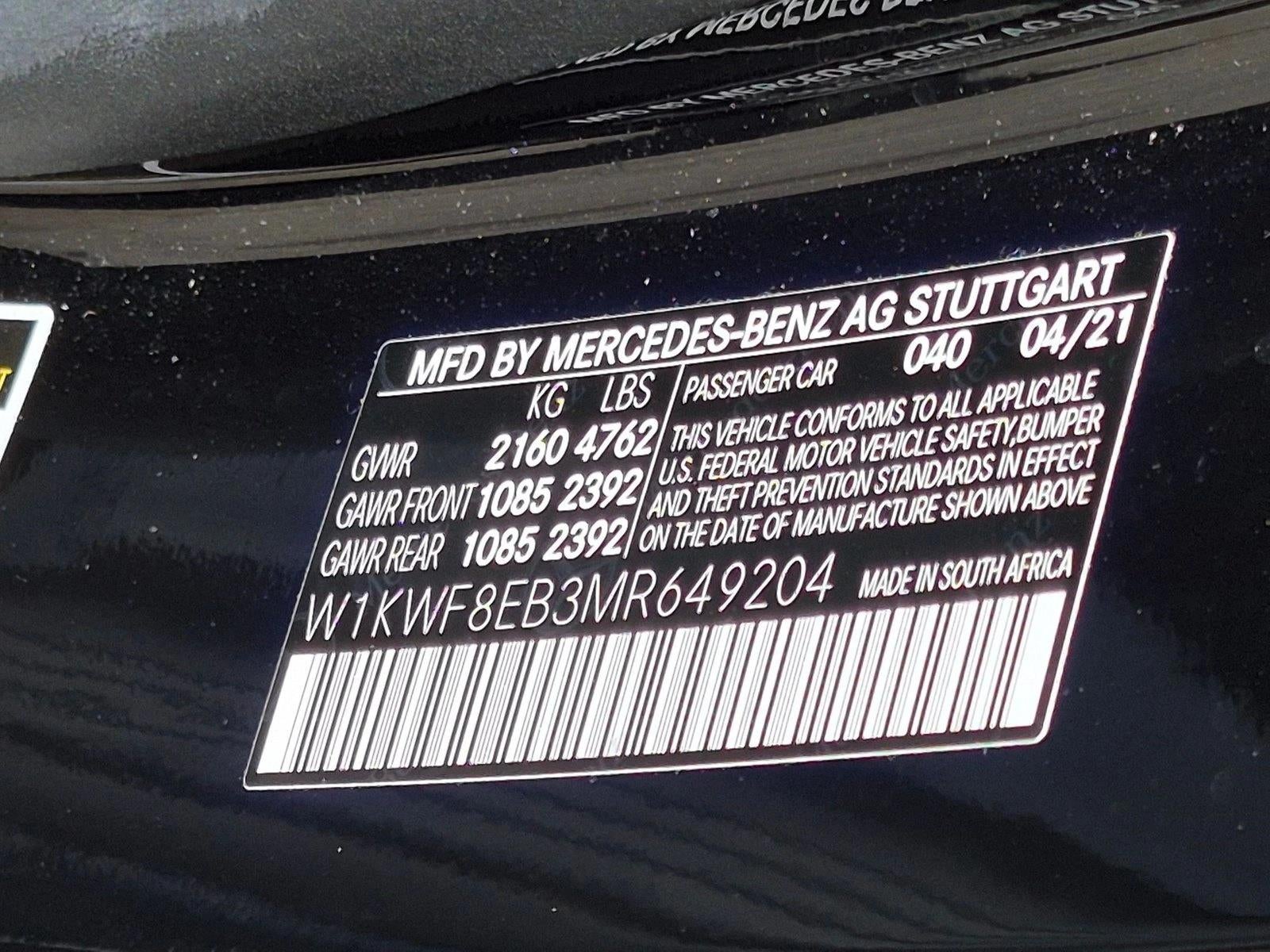 2021 Mercedes-Benz C-Class C 300 4MATIC® Sedan