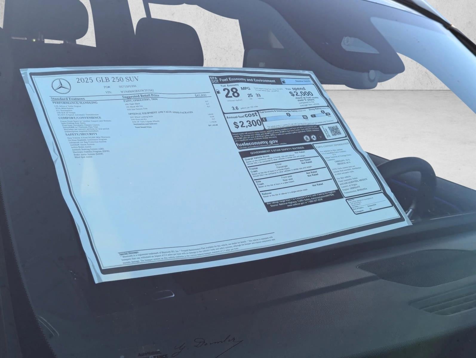 2025 Mercedes-Benz GLB GLB 250 SUV