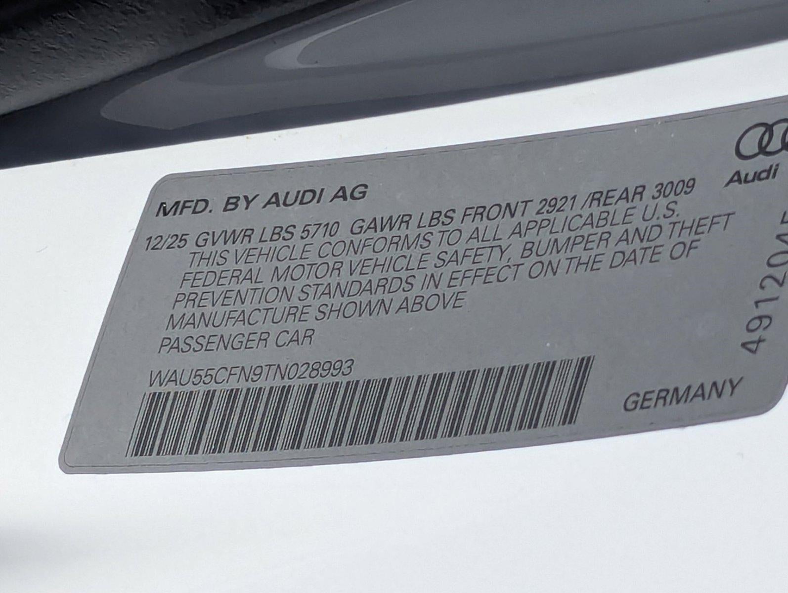 2026 Audi A6 Sedan Premium Plus quattro