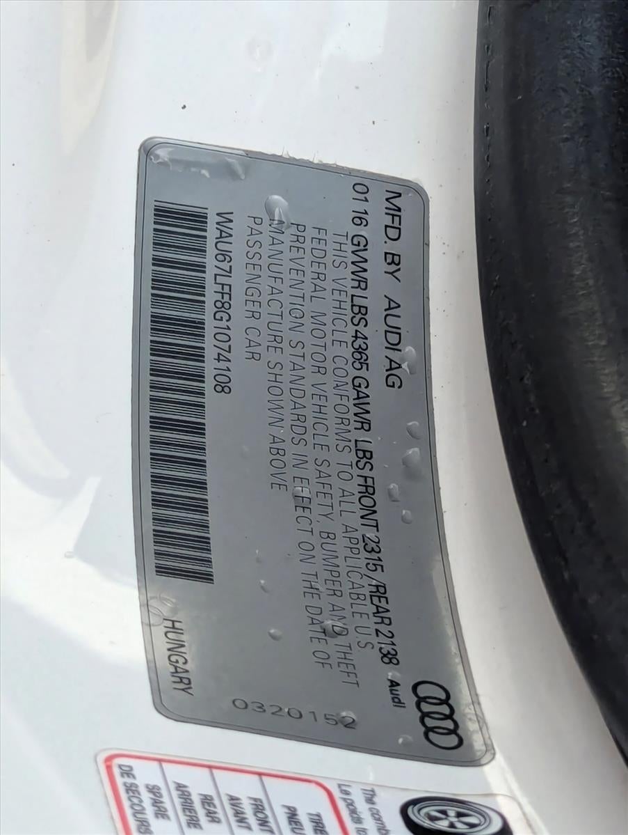 2016 Audi A3 FWD 1.8T Premium