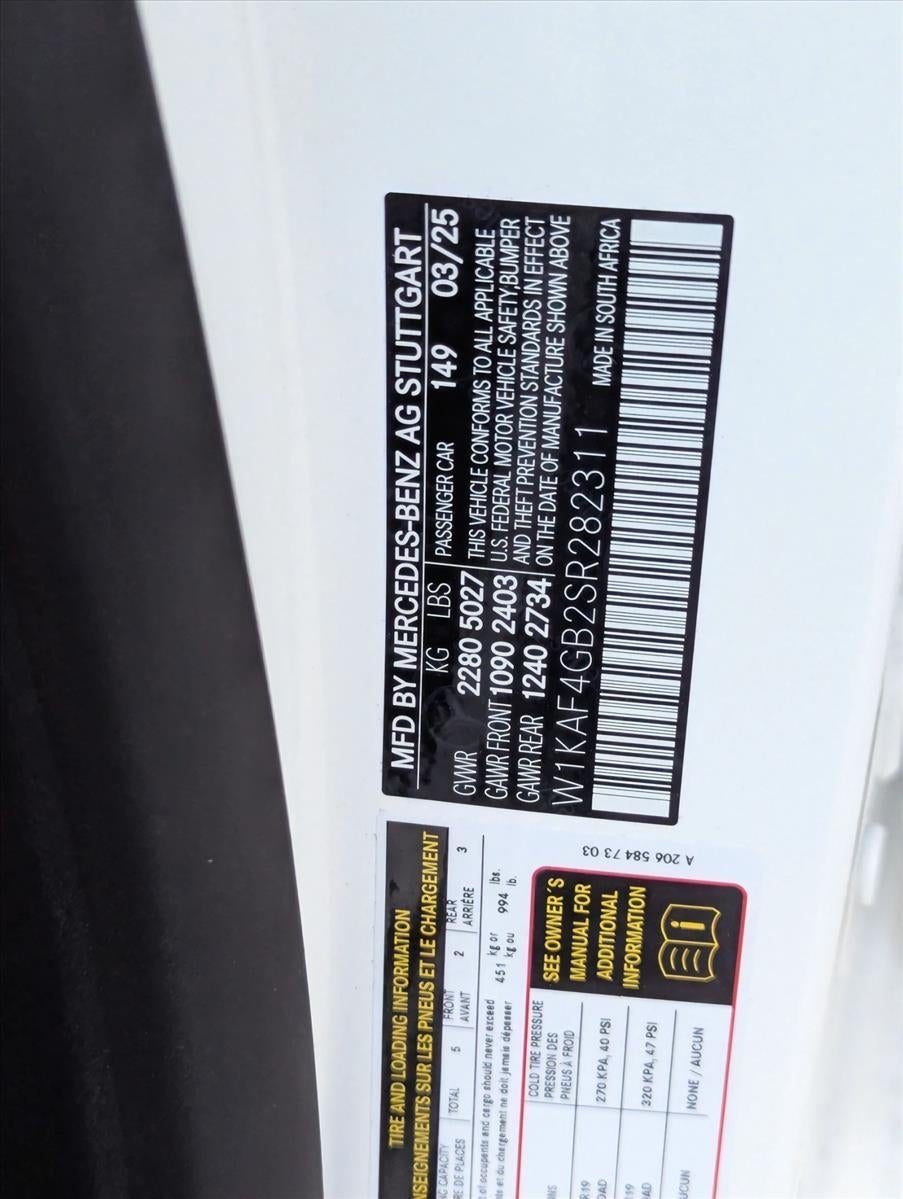 2025 Mercedes-Benz C-Class C 300 Sedan