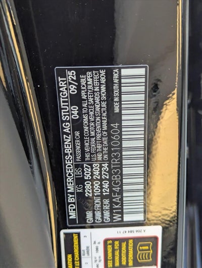 2026 Mercedes-Benz C-Class C 300 Sedan