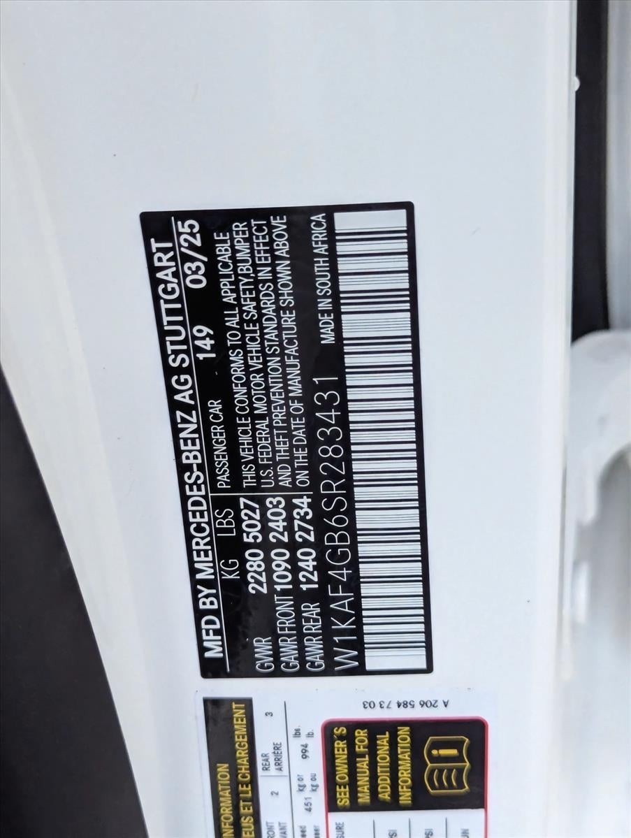 2025 Mercedes-Benz C-Class C 300 Sedan