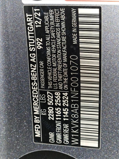 2022 Mercedes-Benz SL-Class AMG® SL 55 Roadster