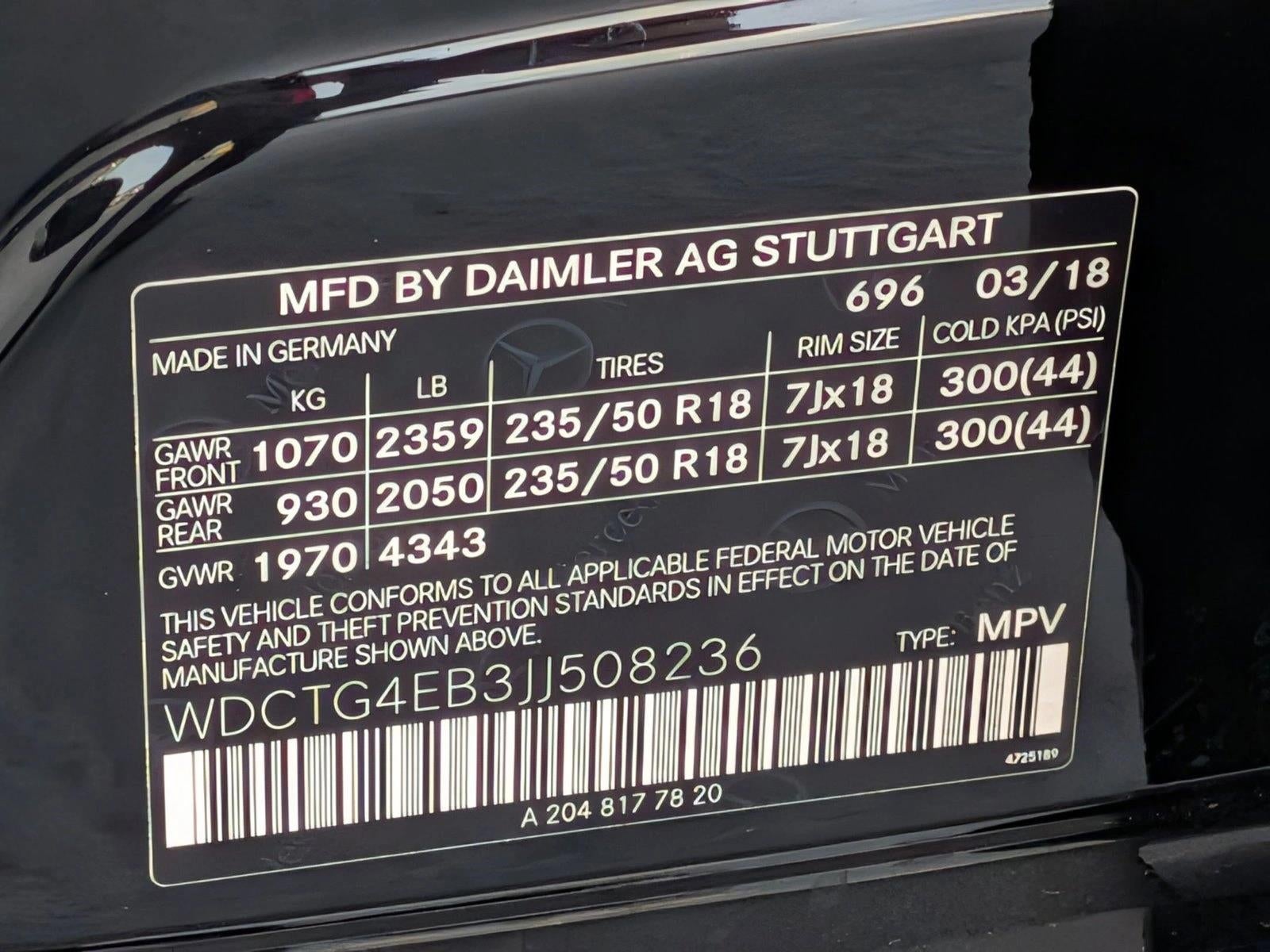 2018 Mercedes-Benz GLA GLA 250 SUV