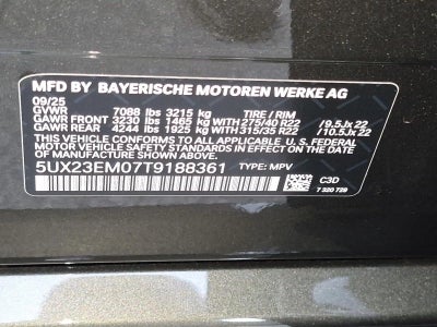 2026 BMW X7 xDrive40i Sports Activity Vehicle