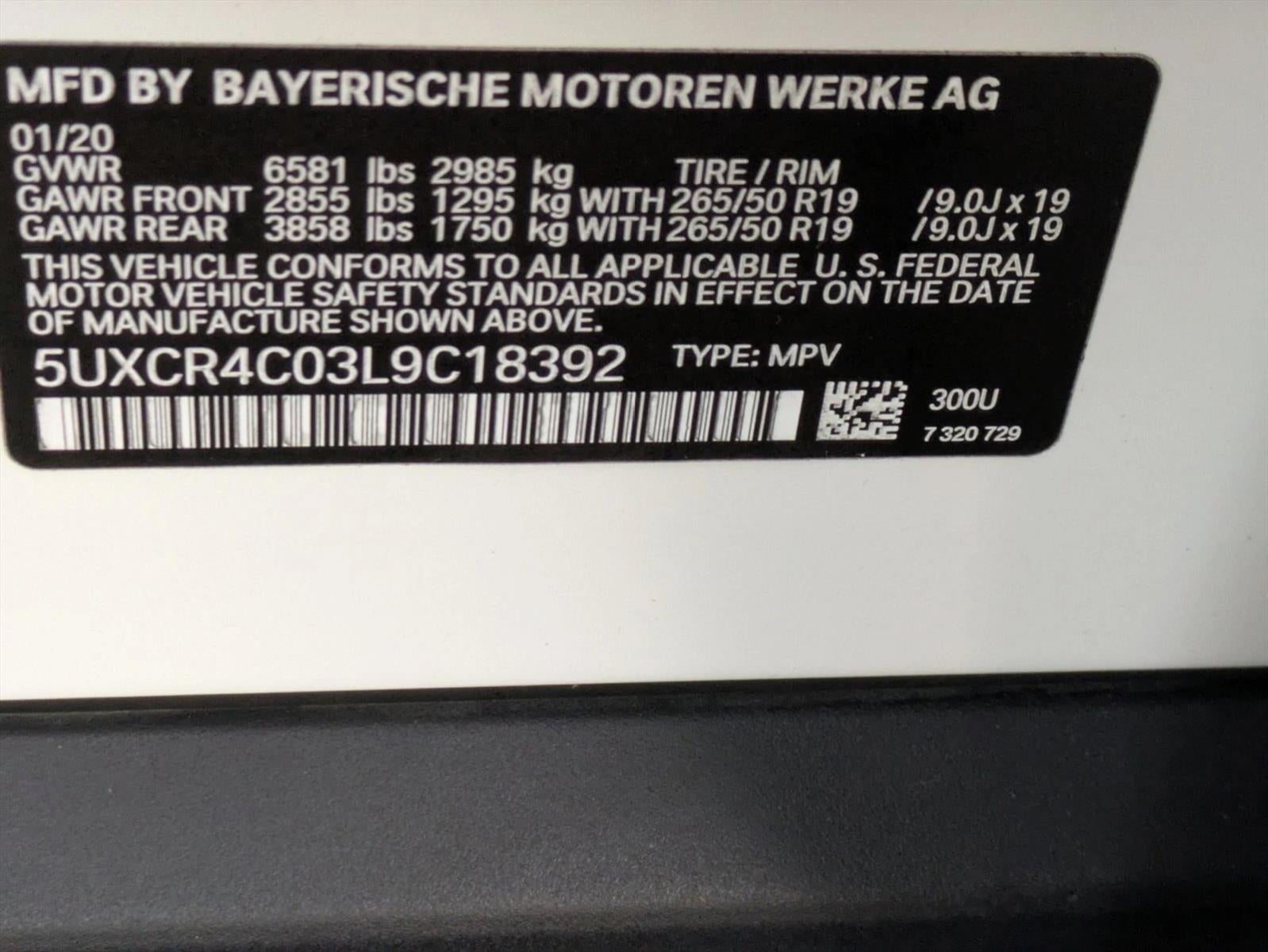 2020 BMW X5 sDrive40i Sports Activity Vehicle