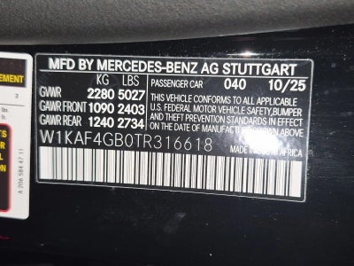 2026 Mercedes-Benz C-Class C 300 Sedan