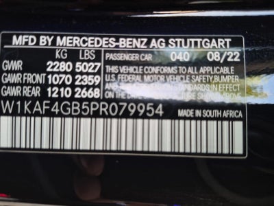2023 Mercedes-Benz C-Class C 300 Sedan