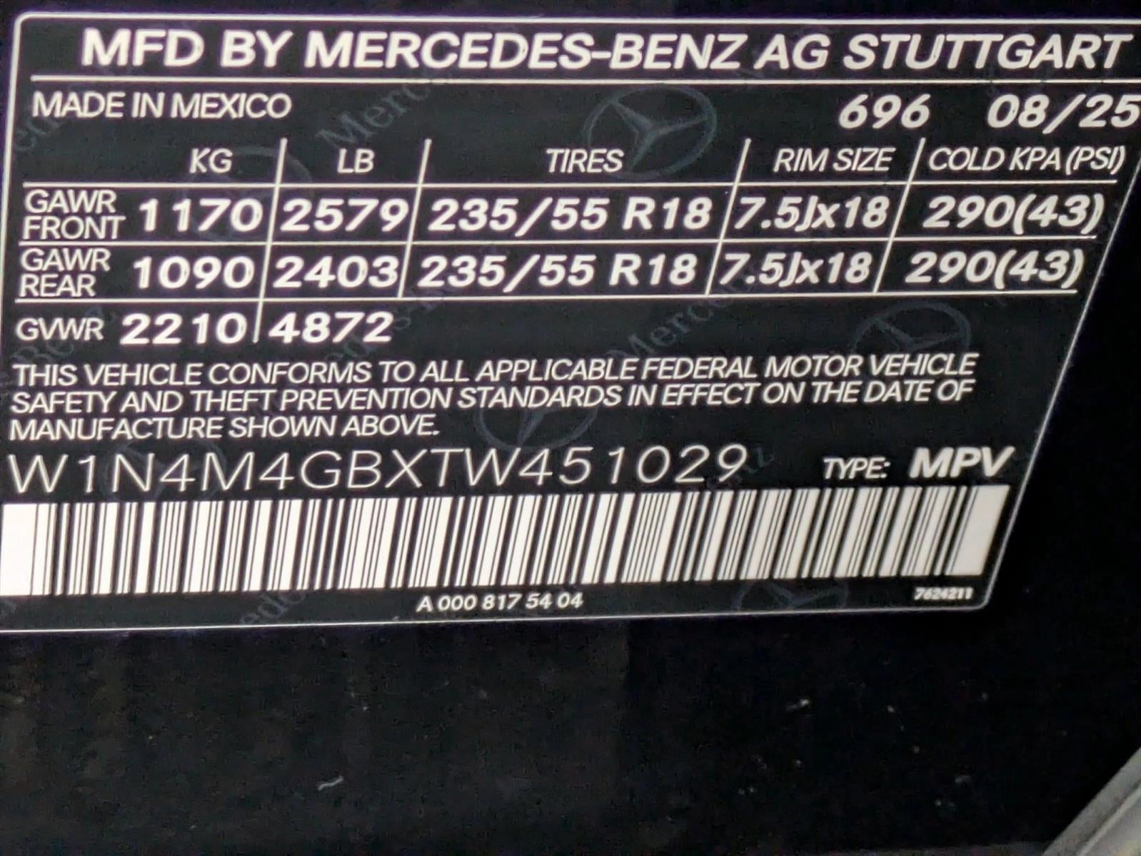 2026 Mercedes-Benz GLB GLB 250 SUV