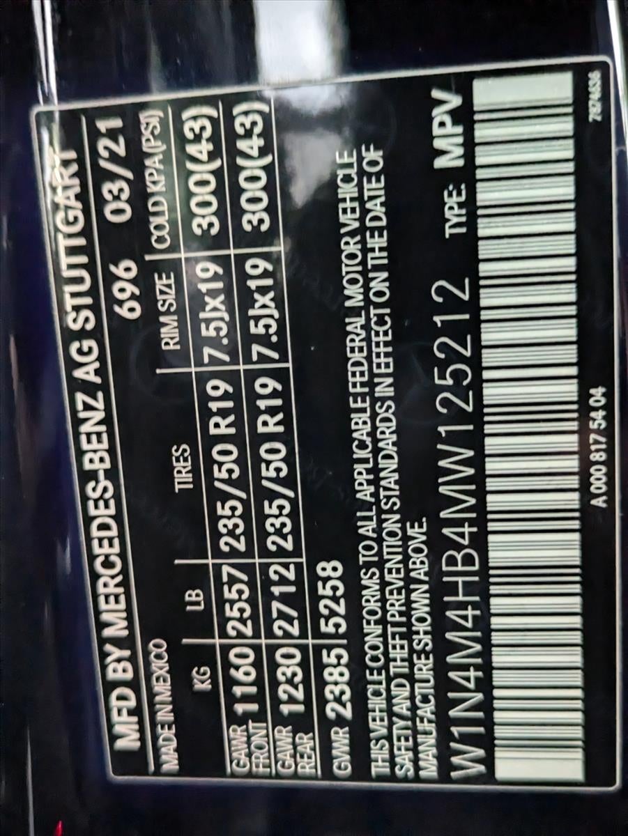 2021 Mercedes-Benz GLB GLB 250 4MATIC® SUV