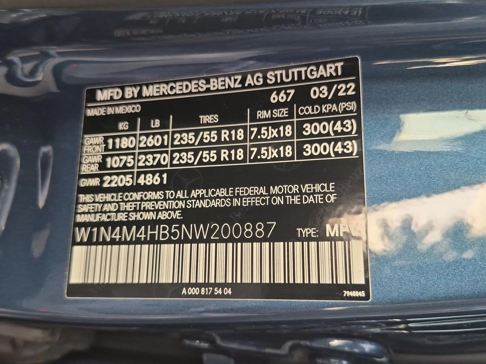 2022 Mercedes-Benz GLB GLB 250 4MATIC® SUV