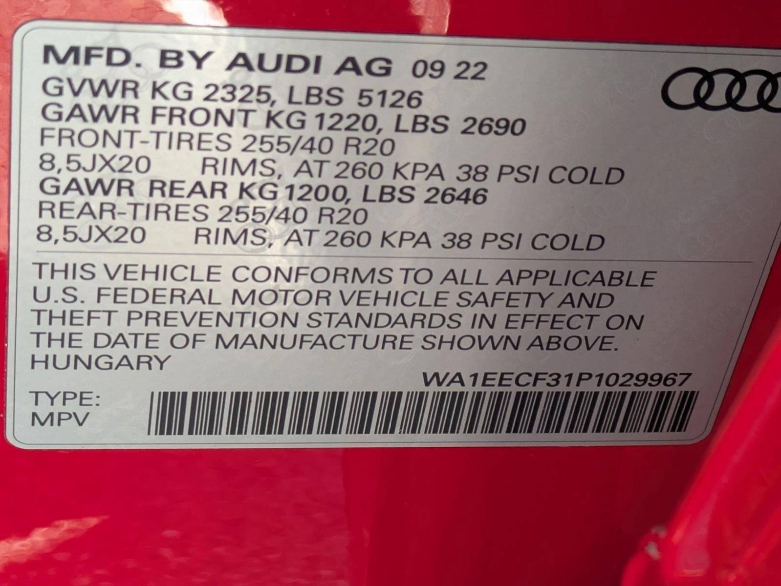 2023 Audi Q3 S line Premium Plus 45 TFSI quattro