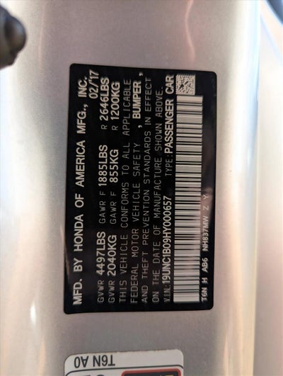 2017 Acura NSX Coupe