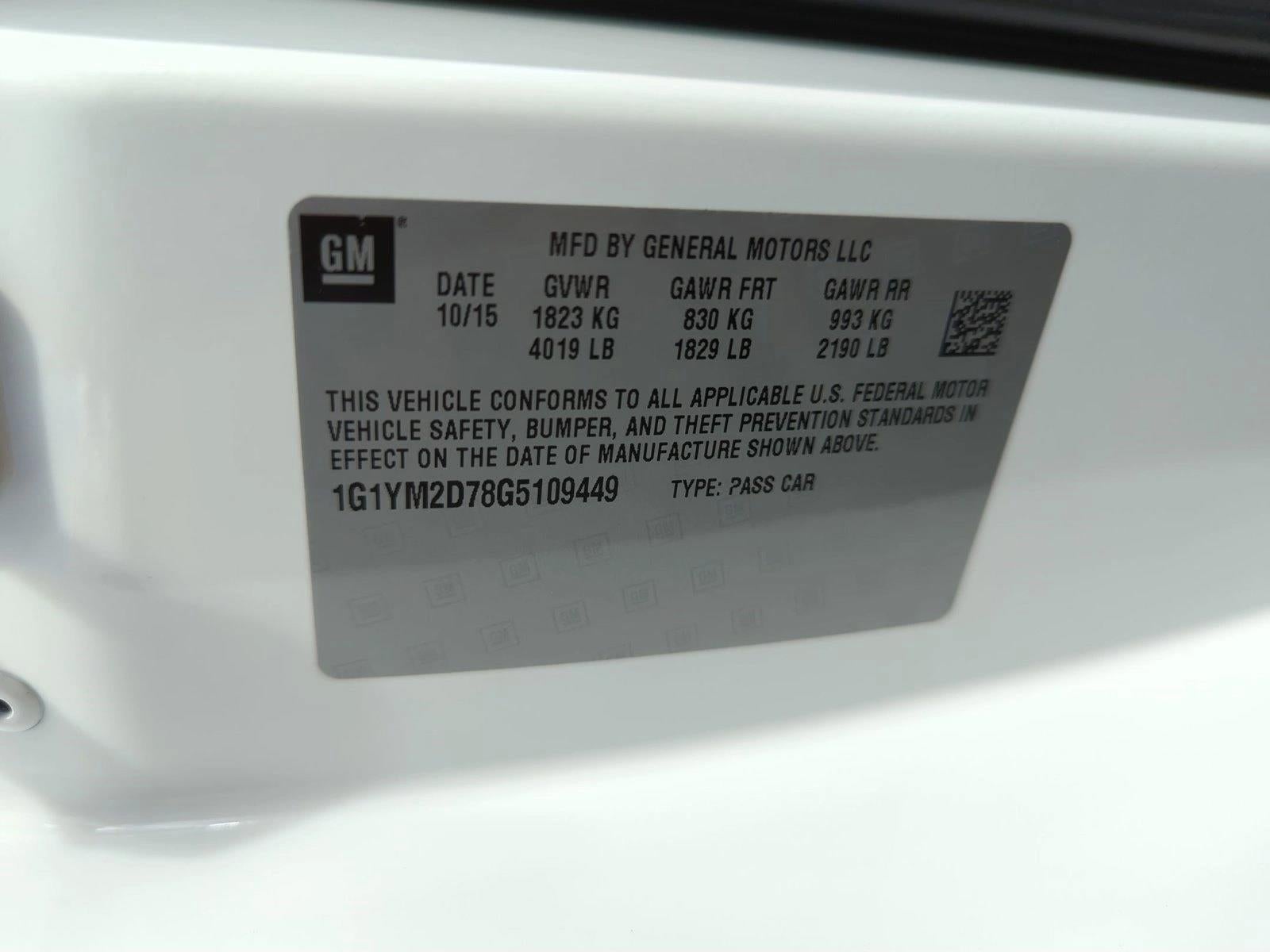 2016 Chevrolet Corvette Stingray Coupe Z51 3LT