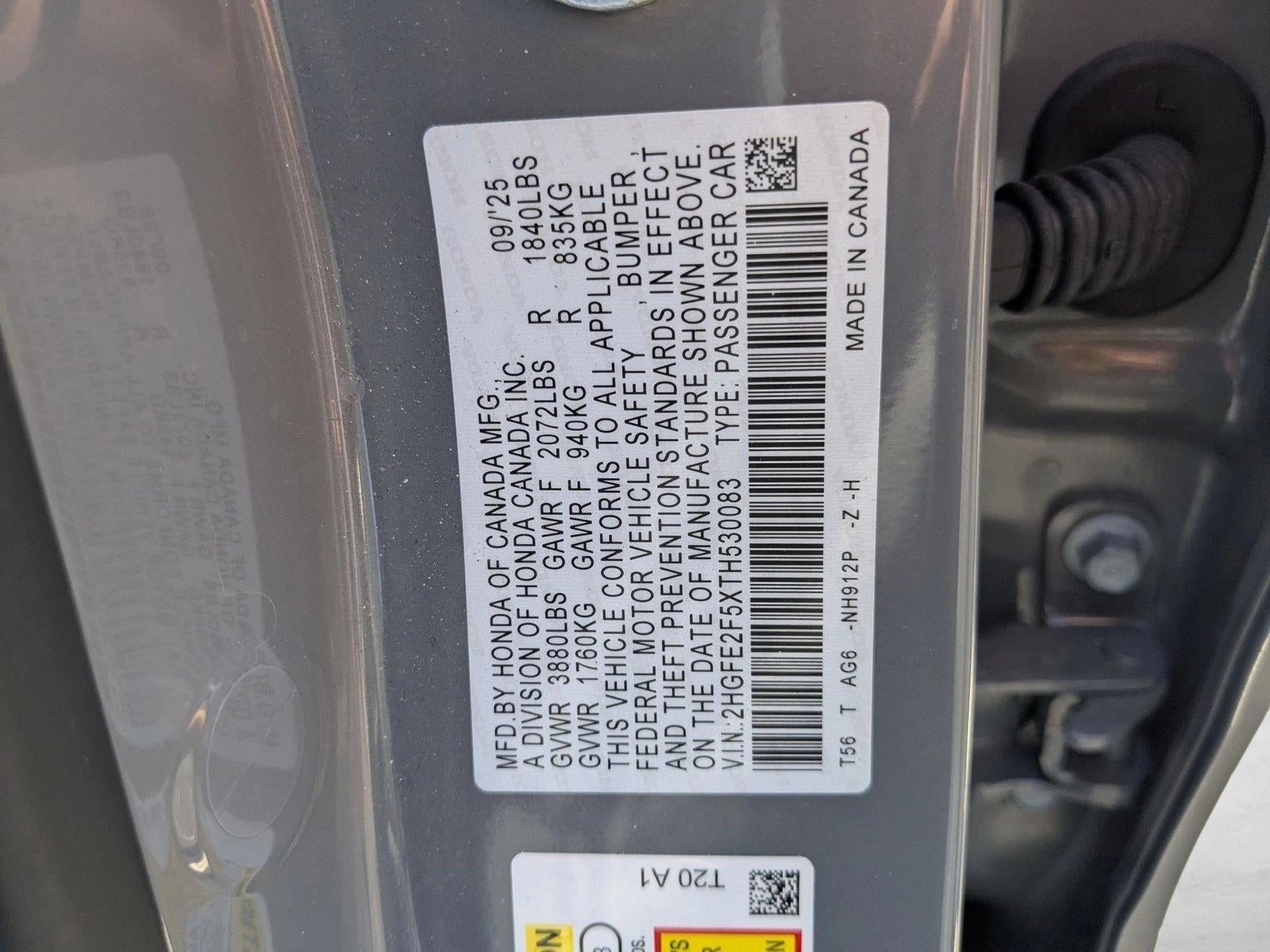 2026 Honda Civic Sedan Sport CVT