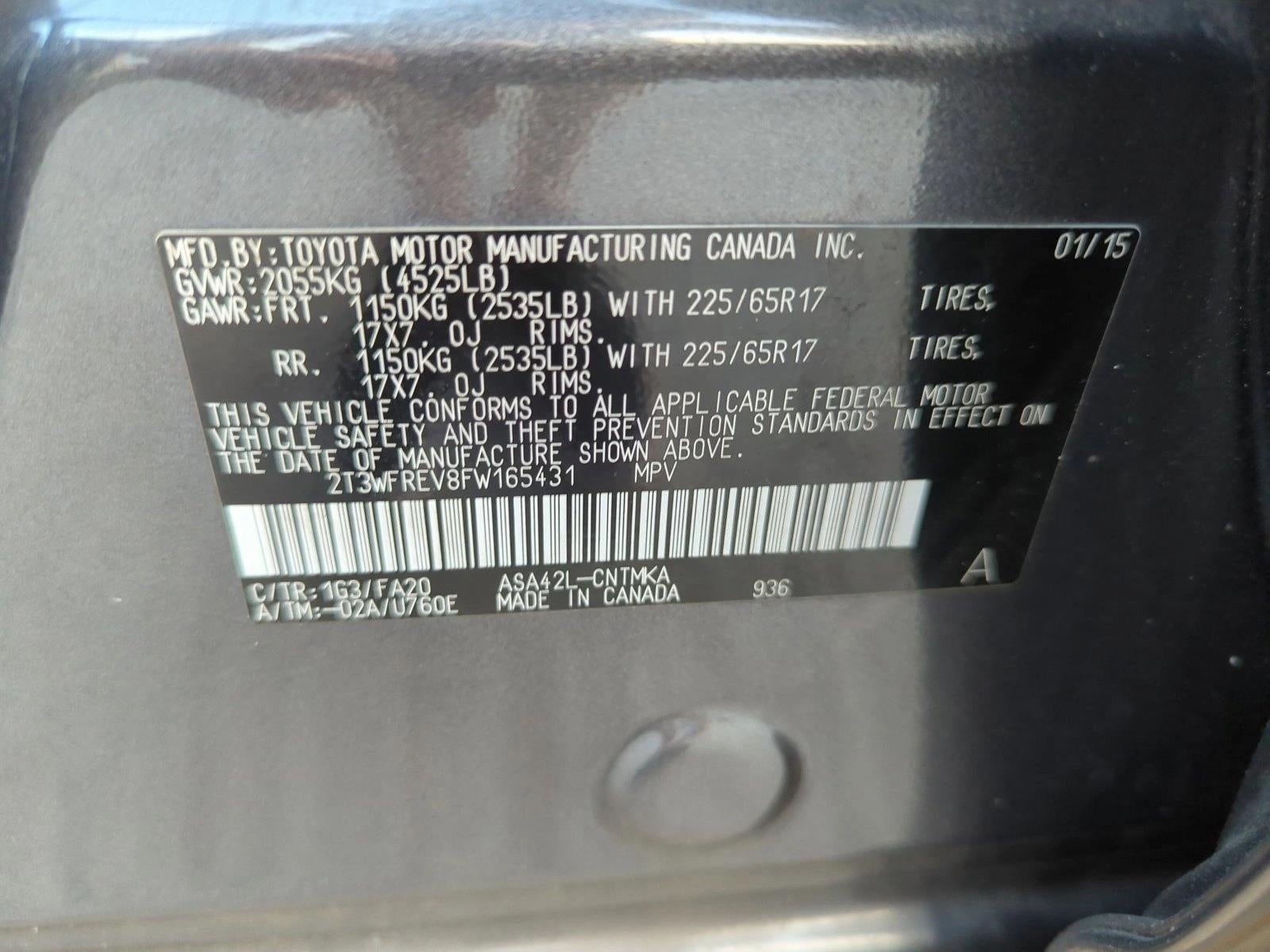 2015 Toyota RAV4 FWD 4dr XLE (GS)