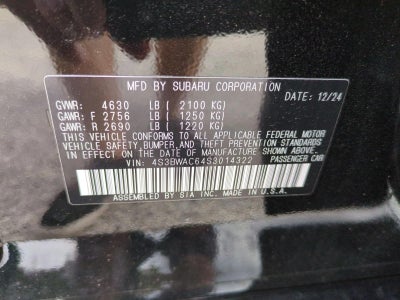 2025 Subaru Legacy Premium AWD