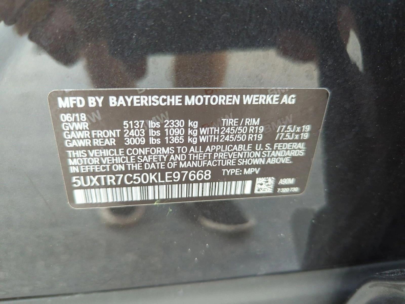 2019 BMW X3 sDrive30i Sports Activity Vehicle