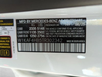 2026 Mercedes-Benz C-Class C 300 4MATIC® Sedan