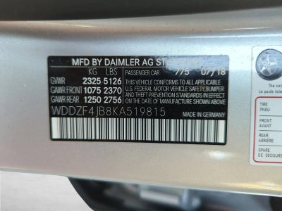 2019 Mercedes-Benz E-Class E 300 RWD Sedan