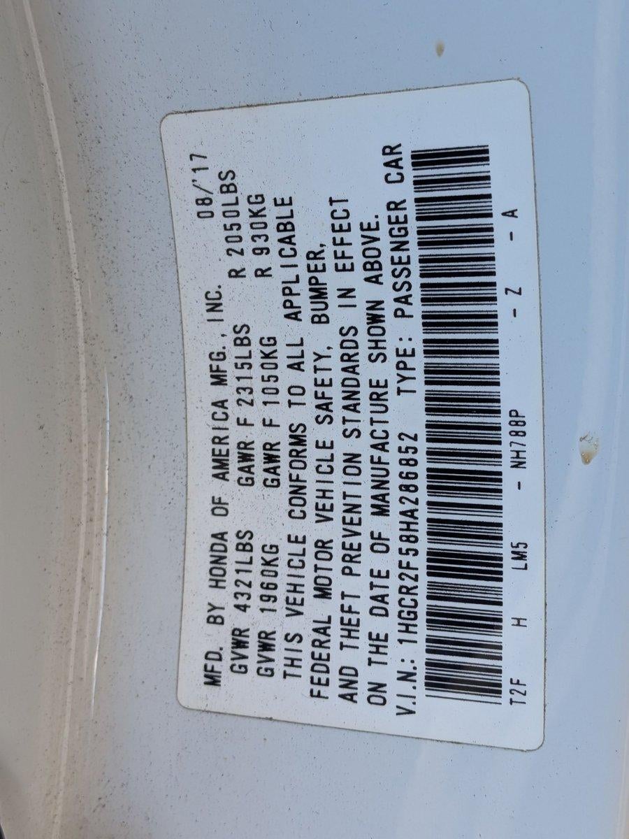 2017 Honda Accord Sedan Sport CVT PZEV