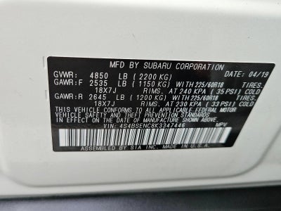 2019 Subaru Outback 3.6R Limited