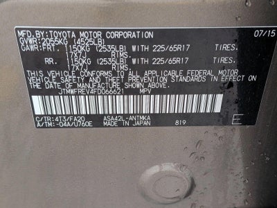 2015 Toyota RAV4 FWD 4dr XLE (GS)