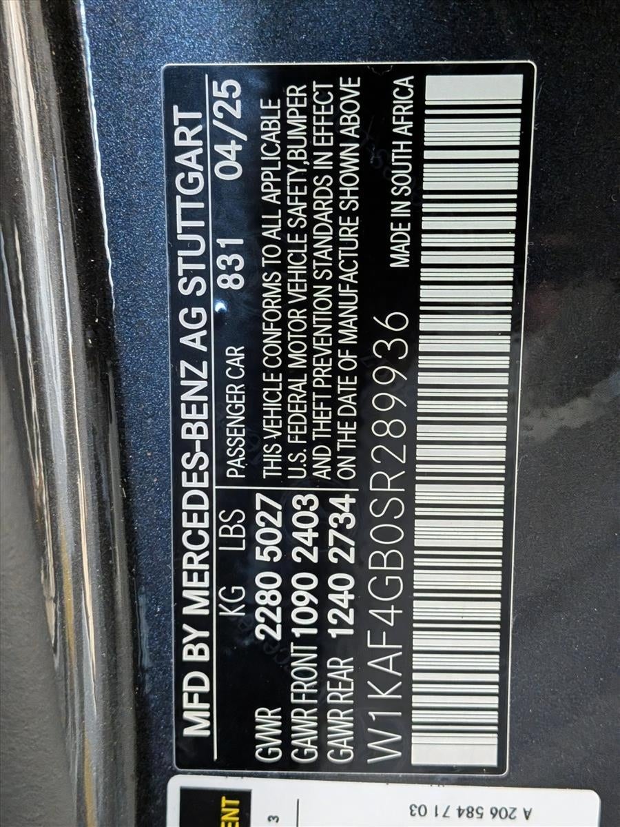 2025 Mercedes-Benz C-Class C 300 Sedan