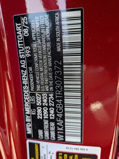 2026 Mercedes-Benz C-Class C 300 Sedan