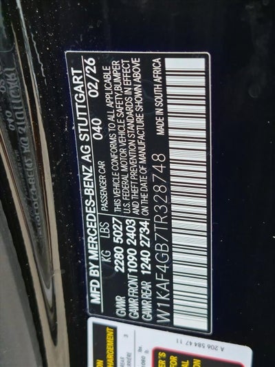 2026 Mercedes-Benz C-Class C 300 Sedan