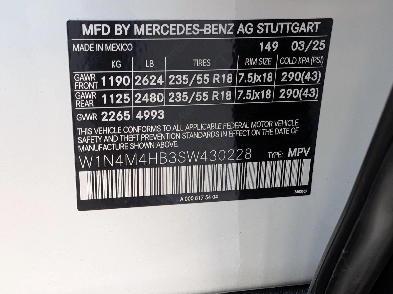 2025 Mercedes-Benz GLB GLB 250 4MATIC® SUV