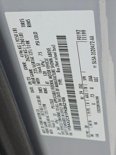 2023 Ford Transit Passenger Wagon T-350 148" Med Roof XL RWD