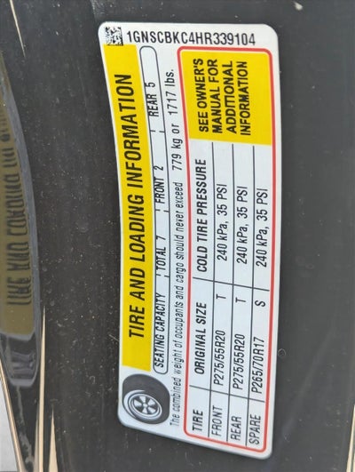 2017 Chevrolet Tahoe 2WD LT