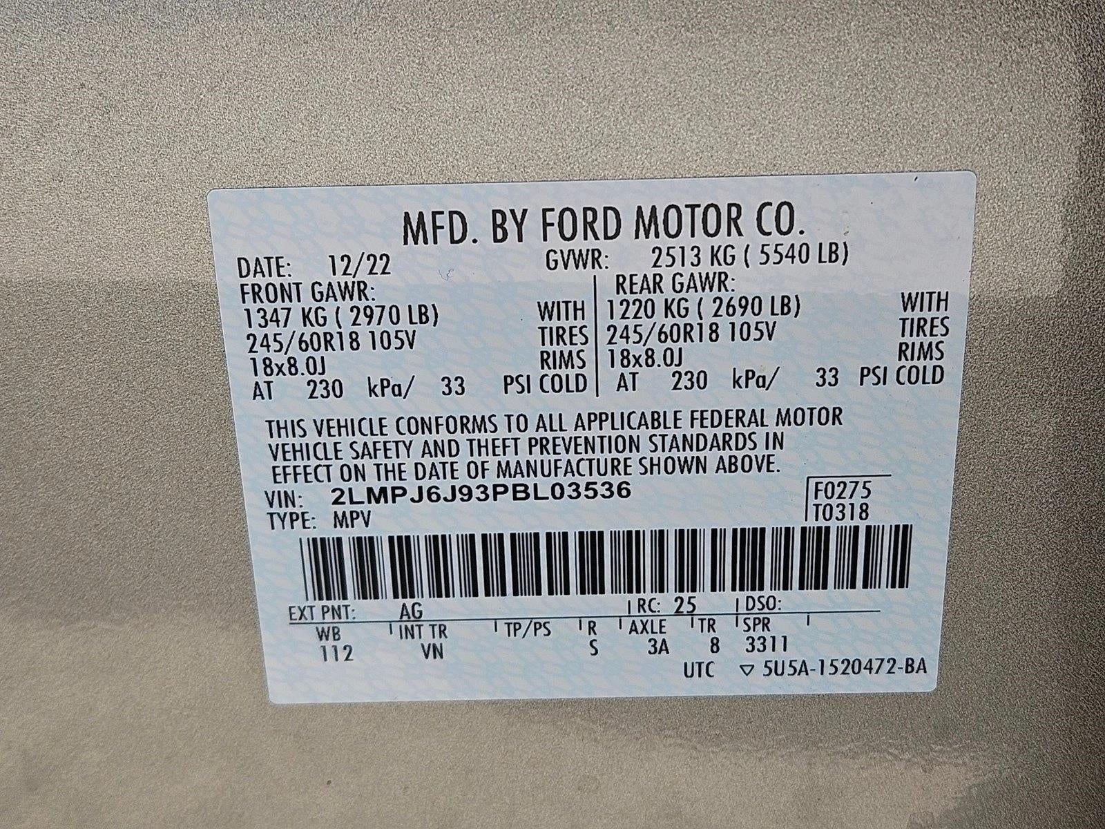 2023 Lincoln Nautilus Standard FWD