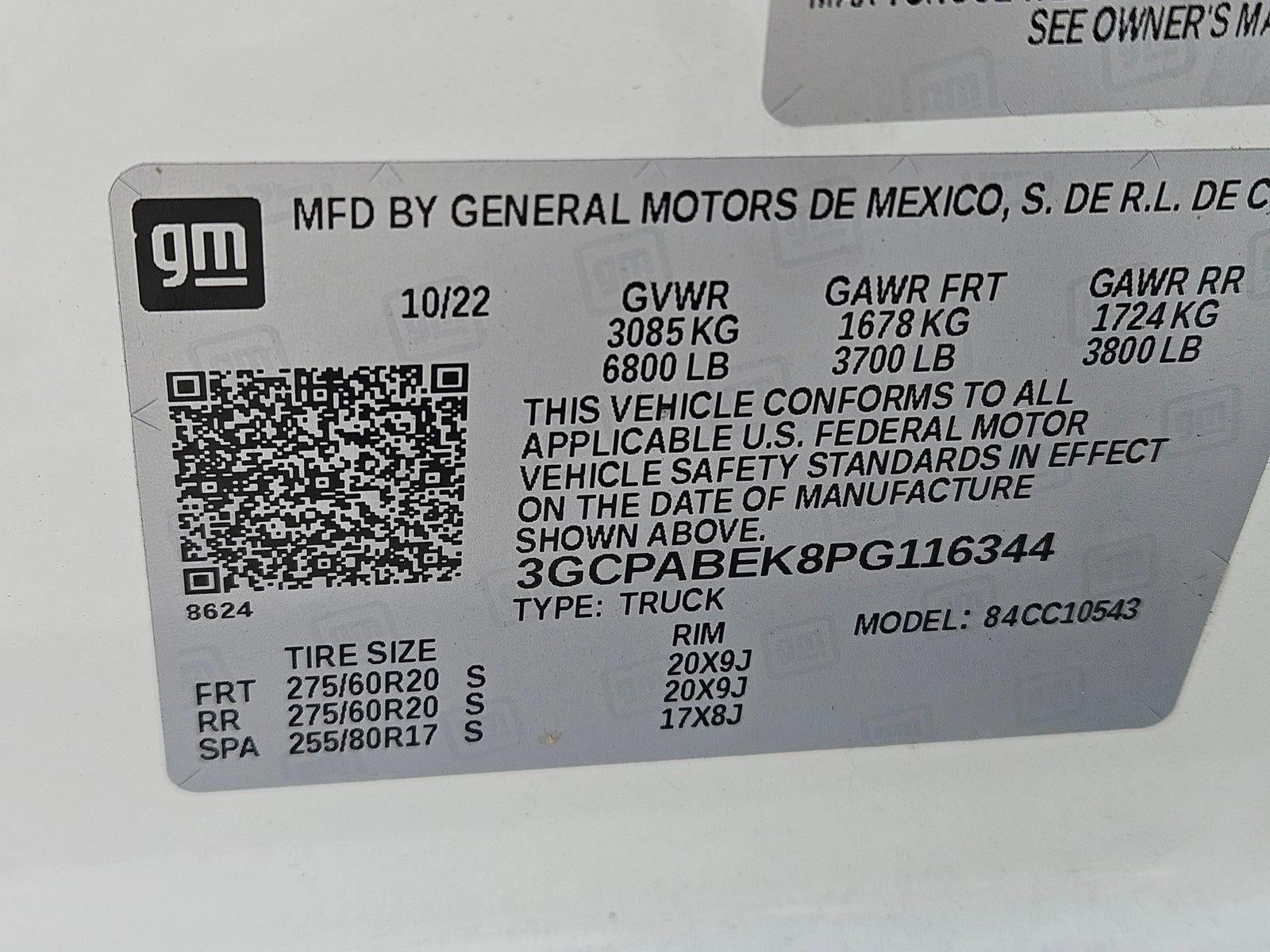 2023 Chevrolet Silverado 1500 Crew Cab Short Box 2-Wheel Drive Custom