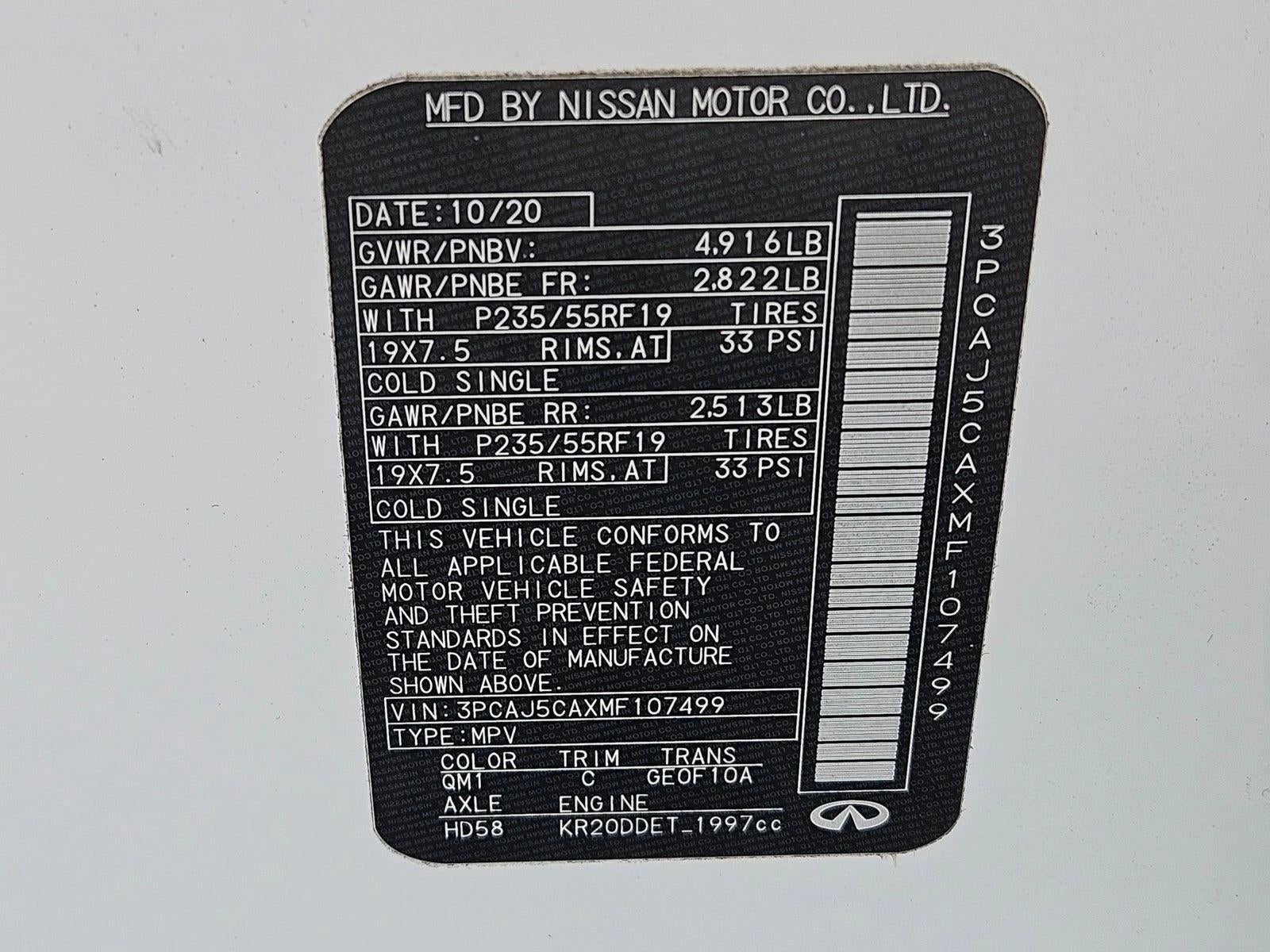 2021 INFINITI QX50 ESSENTIAL FWD