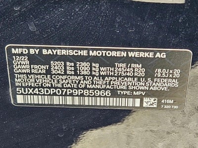 2023 BMW X3 sDrive30i Sports Activity Vehicle