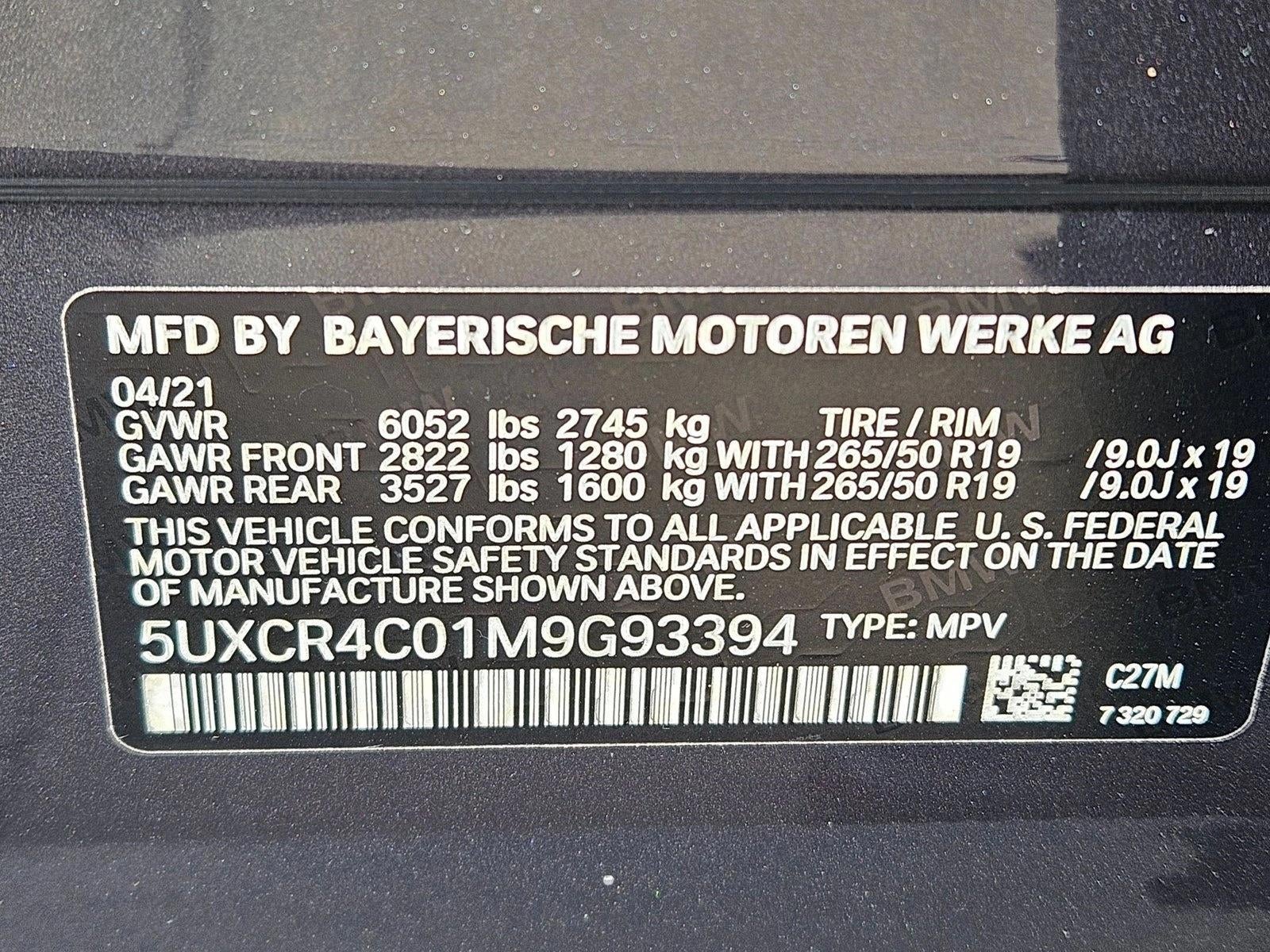 2021 BMW X5 sDrive40i Sports Activity Vehicle