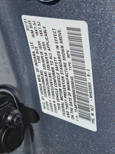 2021 Honda CR-V Hybrid EX-L AWD