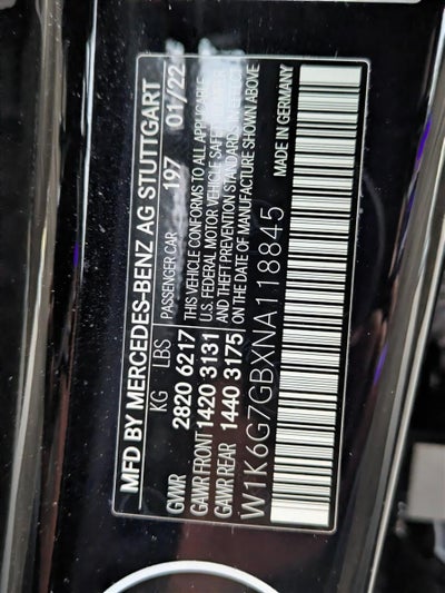 2022 Mercedes-Benz S-Class S 580 4MATIC® Sedan