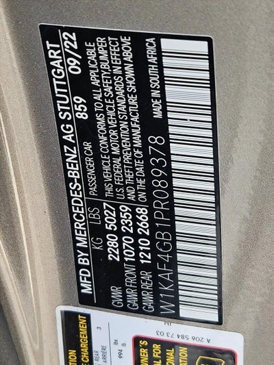 2023 Mercedes-Benz C-Class C 300 Sedan