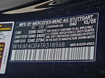 2026 Mercedes-Benz C-Class C 300 Sedan