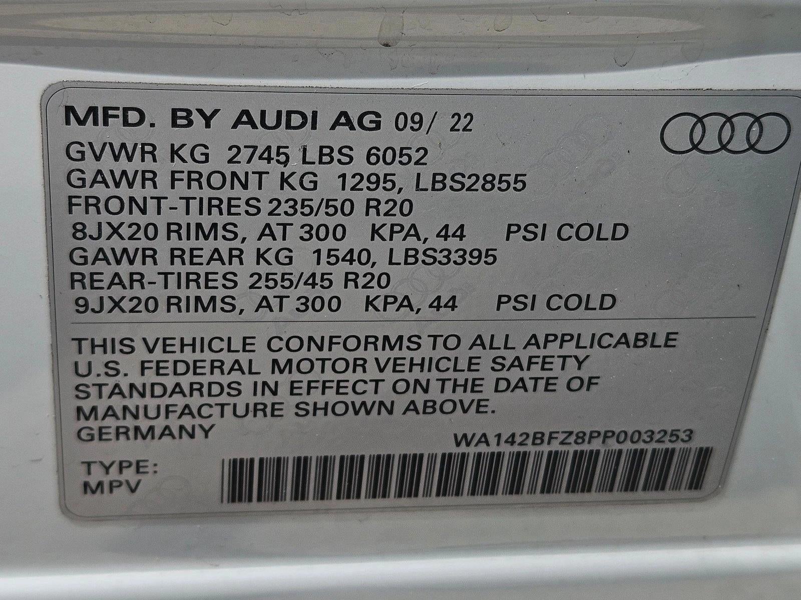 2023 Audi Q4 e-tron Sportback Prestige 50 quattro