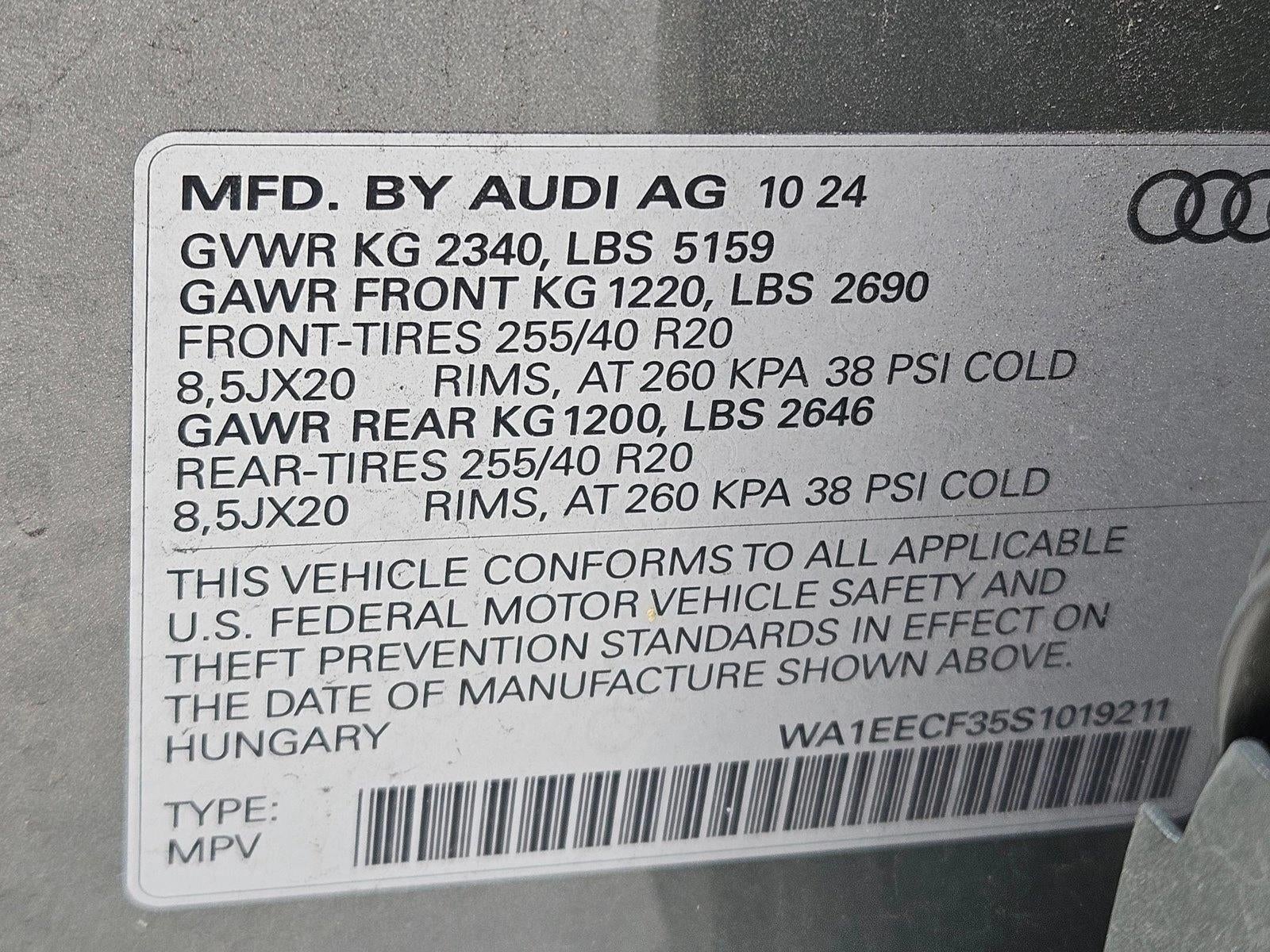2025 Audi Q3 S line Premium Plus 45 TFSI quattro