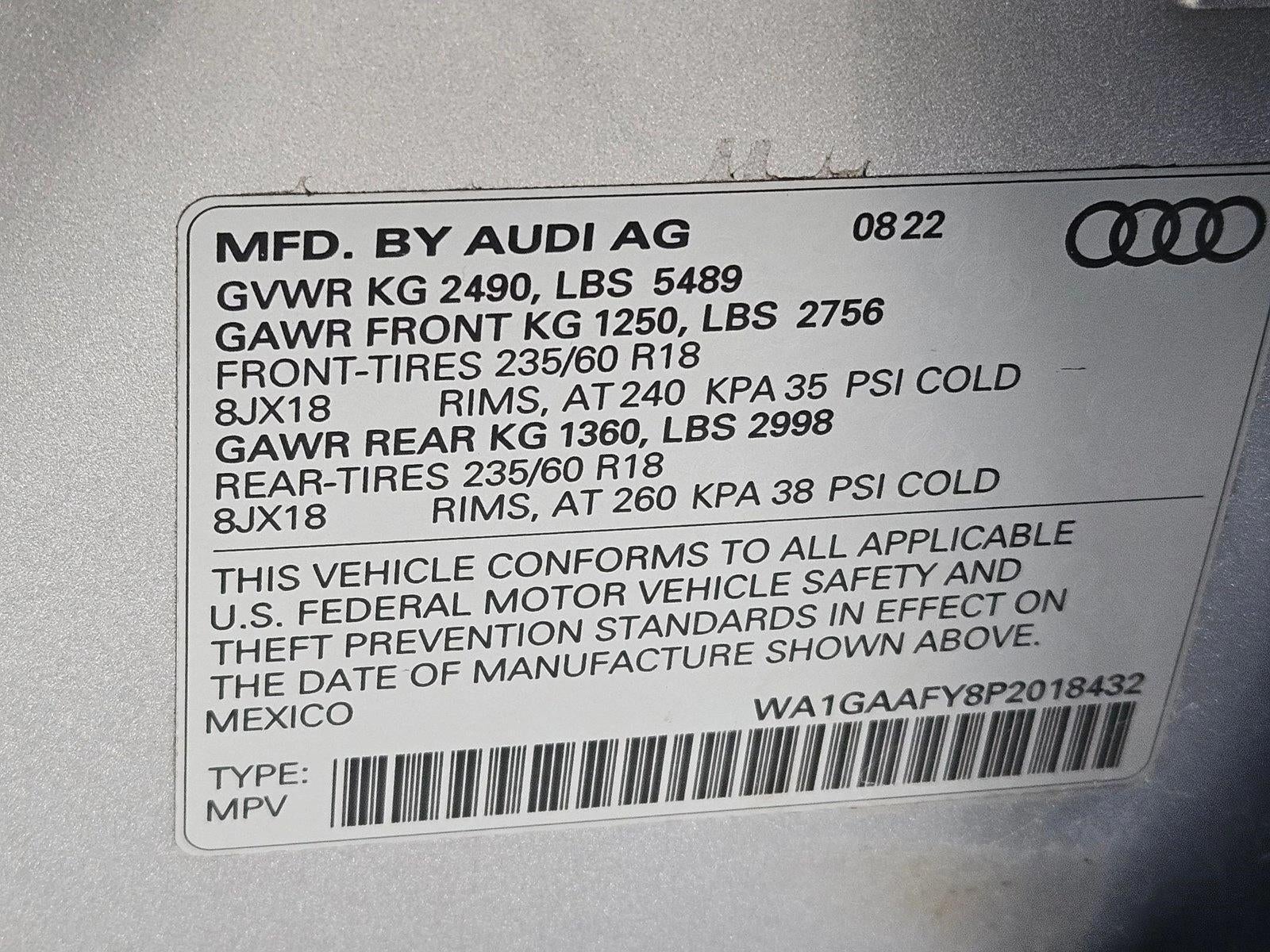 2023 Audi Q5 S line Premium 45 TFSI quattro