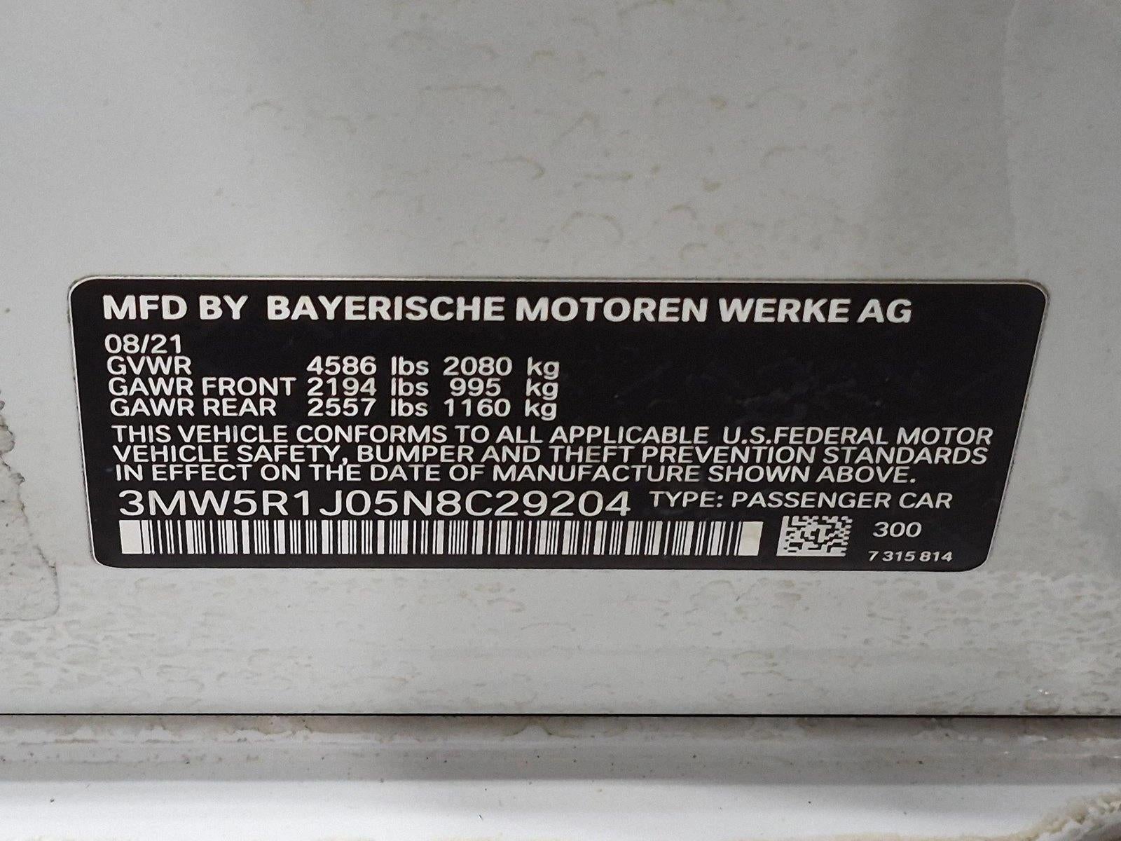 2022 BMW 330i Sedan North America