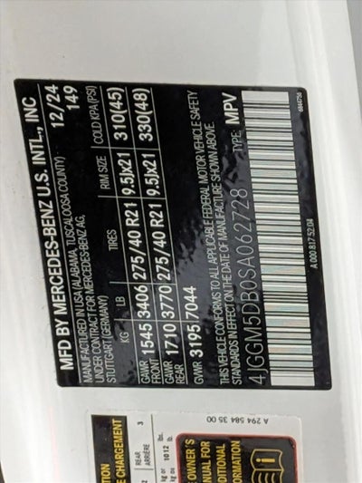 2025 Mercedes-Benz EQE AMG® EQE 4MATIC®+ SUV