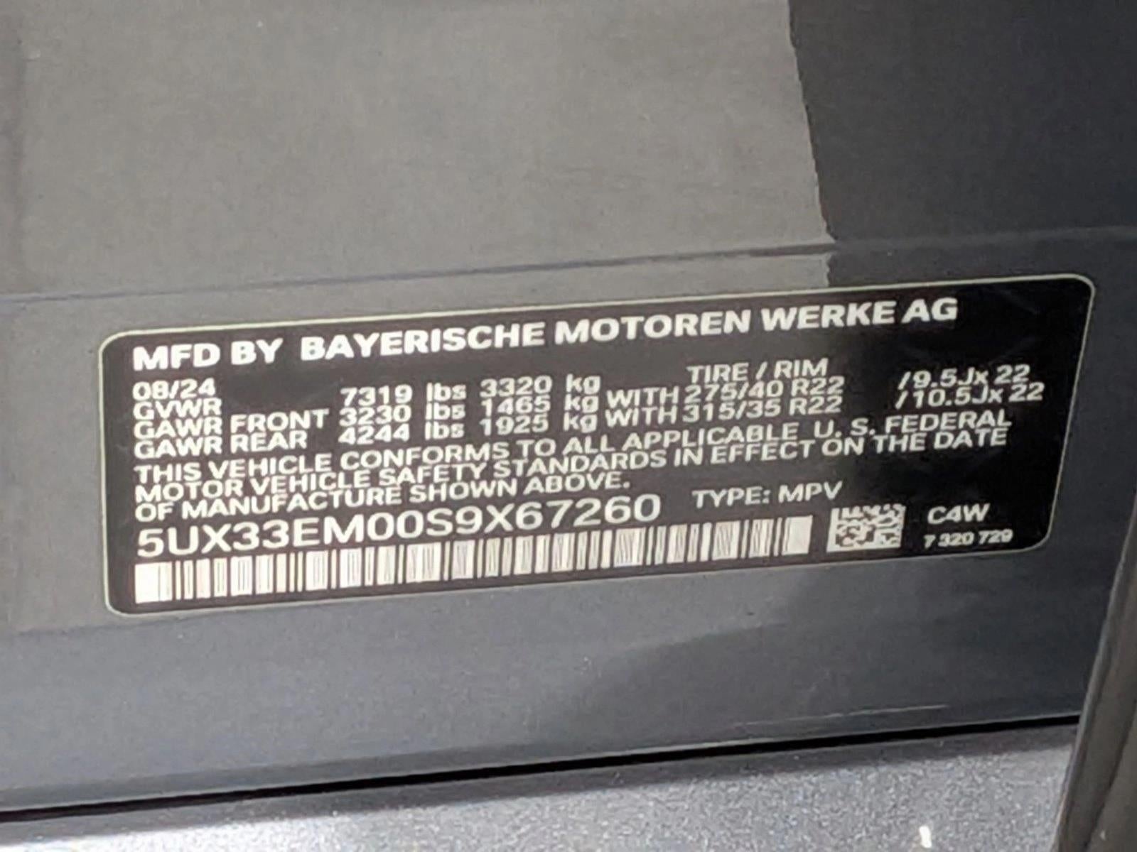 2025 BMW X7 M60i Sports Activity Vehicle