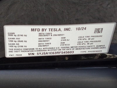 2024 Tesla Model S Plaid AWD